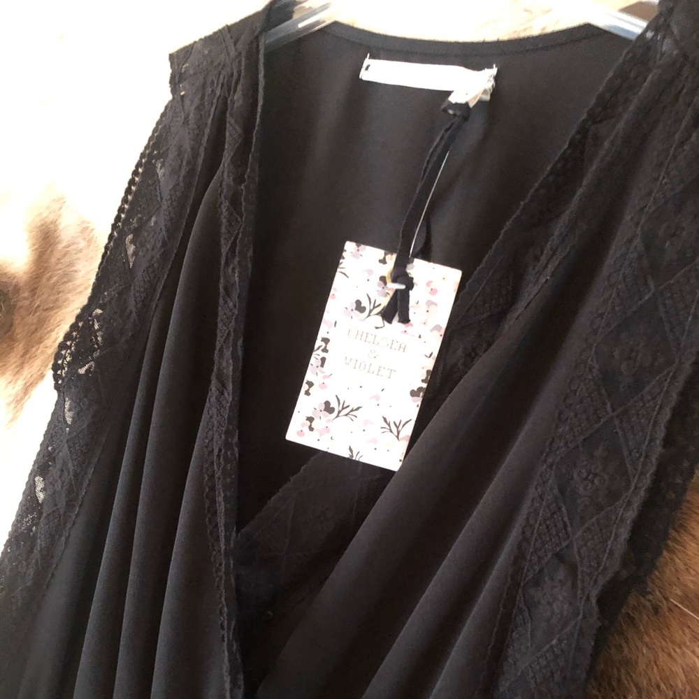 CHELSEA & VIOLET - wide leg jumpsuit.